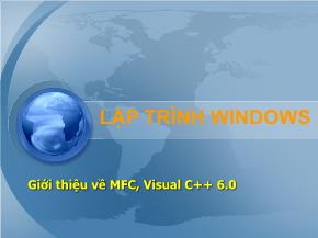 Lập trình Windows - Giới thiệu về mfc, visual c++ 6.0