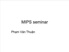 Mips seminar