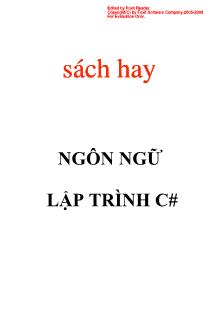 Ngôn ngữ lập trình C#