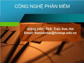 Nhập môn công nghệ phần mềm