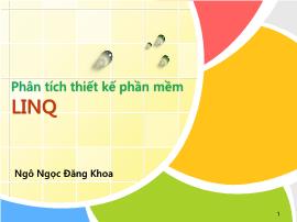 Phân tích thiết kế phần mềm linq