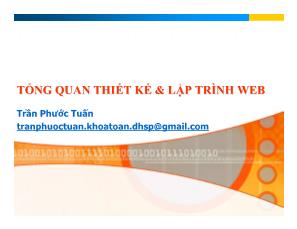 Thiết kế và lập trình web