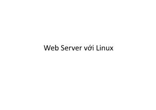Web Server với Linux