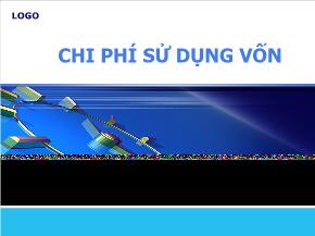 Chi phí sử dụng vốn