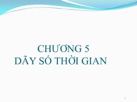 Chương 5: Dãy số thời gian