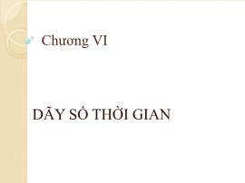 Chương VI: Dãy số thời gian