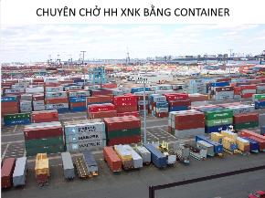 Chuyên chở hàng hóa xuất nhập khẩu bằng container