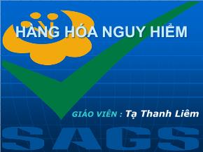 Hàng hóa nguy hiểm