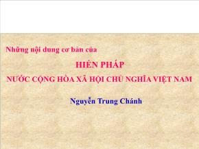 Hiến pháp nước cộng hòa xã hội chủ nghĩa Việt Nam
