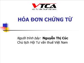 Hóa đơn chứng từ