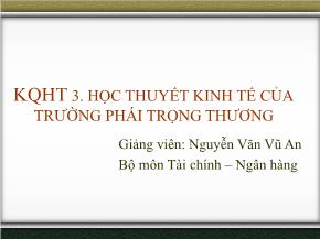 Học thuyết kinh tế của trường phái trọng thương