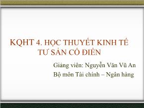 Học thuyết kinh tế tư sản cổ điển