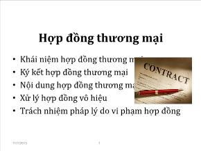 Hợp đồng thương mại