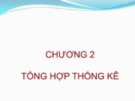 Kinh tế học - Chương 2: Tổng hợp thống kê