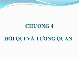 Kinh tế học - Chương 4: Hồi qui và tương quan