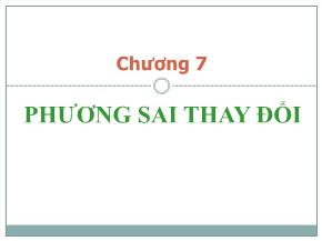 Kinh tế lượng - Chương 7: Phương sai thay đổi