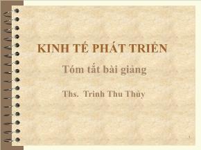 Kinh tế phát triển