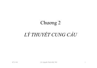 Kinh tế vĩ mô I - Chương 2: Lý thuyết cung cầu