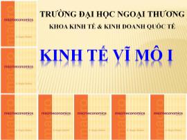 Kinh tế vĩ mô I