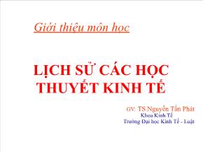 Lịch sử các học thuyết kinh tế