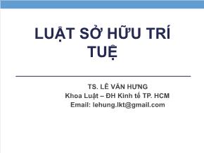 Luật sở hữu trí tuệ