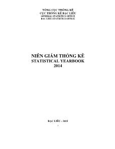 Niên giám thống kê statistical yearbook 2014