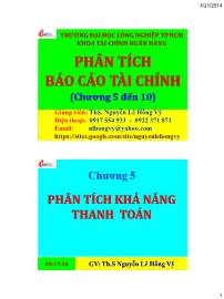 Phân tích Báo cáo tài chính