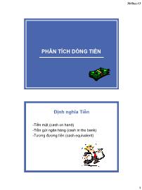 Phân tích dòng tiền