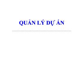 Quản lý dự án