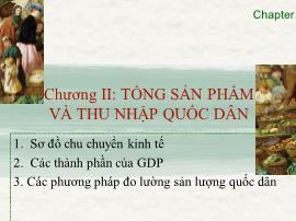 Quản trị kinh tế học - Chương II: Tổng sản phẩm và thu nhập quốc dân