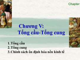 Quản trị kinh tế học - Chương V: Tổng cầu và tổng cung