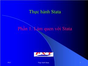 Thực hành Stata - Phần 1: Làm quen với Stata