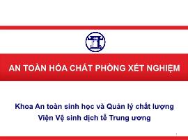 An toàn hóa chất phòng xét nghiệm