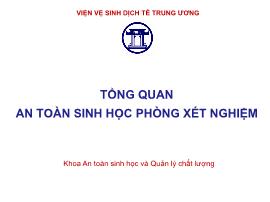 An toàn sinh học phòng xét nghiệm