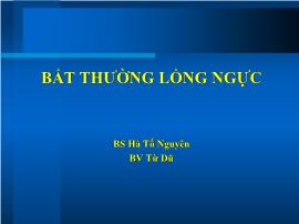 Bất thường lồng ngực