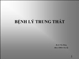 Bệnh lý trung thất