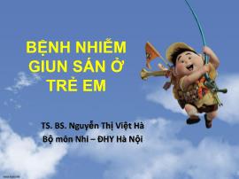 Bệnh nhiễm giun sán ở trẻ em