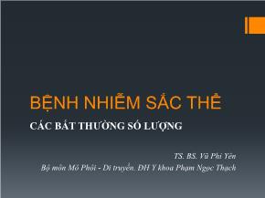 Bệnh nhiễm sắc thể