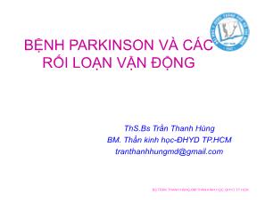 Bệnh parkinson và các rối loạn vận động