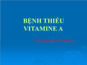 Bệnh thiếu vitamine A