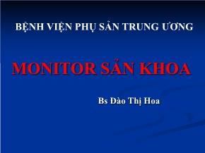 Bệnh viện phụ sản trung ương monitor sản khoa