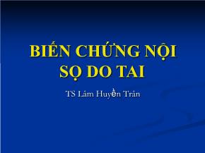 Biến chứng nội sọ do tai