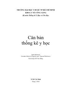 Căn bản thống kê y học