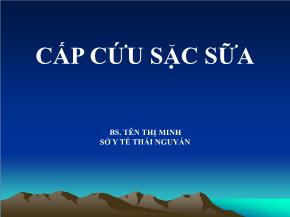 Cấp cứu sặc sữa