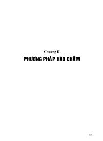 Châm cứu - Chương II: Phương pháp hào châm