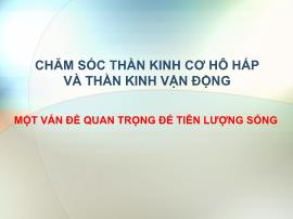 Chăm sóc thần kinh cơ hô hấp và thần kinh vận động