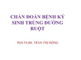 Chẩn đoán bệnh ký sinh trùng đường ruột