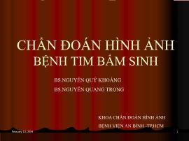 Chẩn đoán hình ảnh bệnh tim bẩm sinh