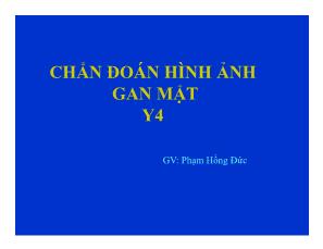 Chẩn đoán hình ảnh gan mật