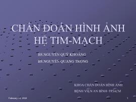 Chẩn đoán hình ảnh hệ Tim mạch